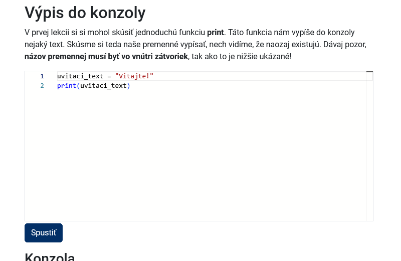 Interaktívne lekcie